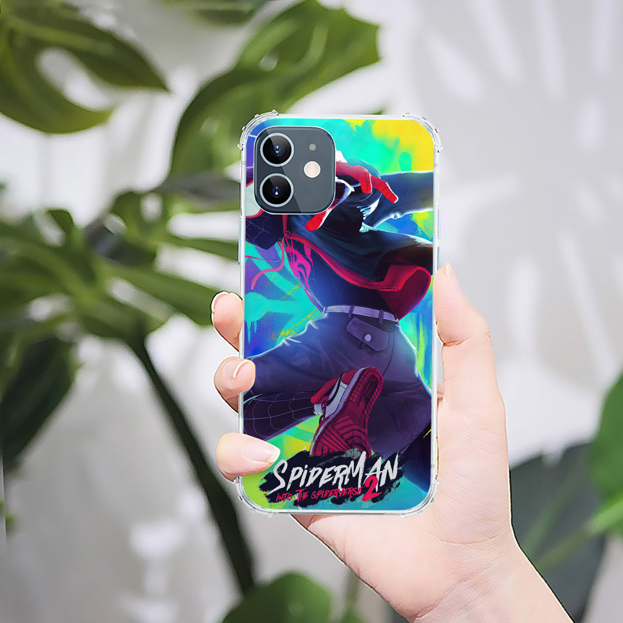 （画像用） Spider Man スパイダーマン 【iPhone 12シリーズ対応】透明スマホケース（クリアソフトケース）